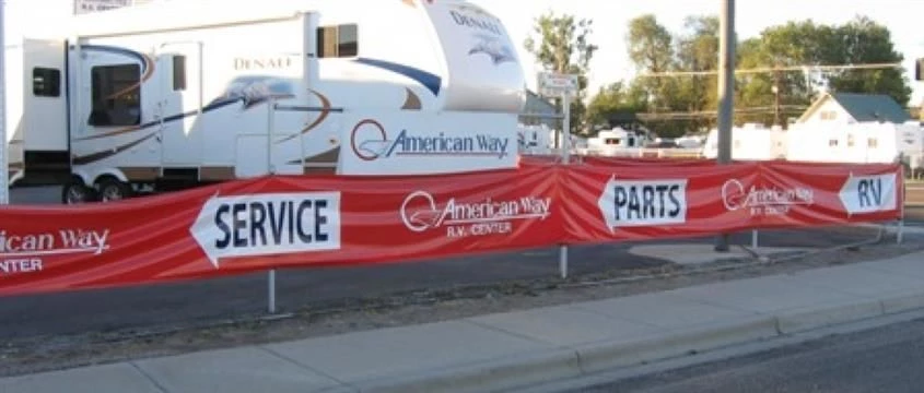 Affordable fabric light pole banners provided by Signs Now